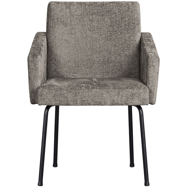 Mount Eetkamerstoel Met Armleuning Grof Geweven Stof Taupe van BePureHome – Luxe comfort op maat van PureWonen. Vraag naar de beste prijs.