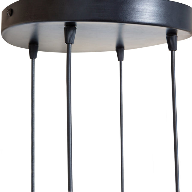 Multiple Hanglamp Met 4 Glazen Zwart/Glas van BePureHome - laagste prijs offerte van PureWonen