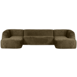 Sloping U Vorm Bank Structure Velvet Bonsai van BePureHome – Luxe comfort op maat van PureWonen. Vraag naar de beste prijs.