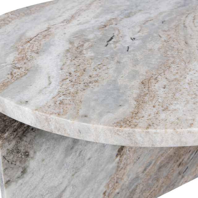 Xhail Ovaal Bijzettafel Marmer Naturel van BePureHome – Luxe comfort op maat van PureWonen. Vraag naar de beste prijs.