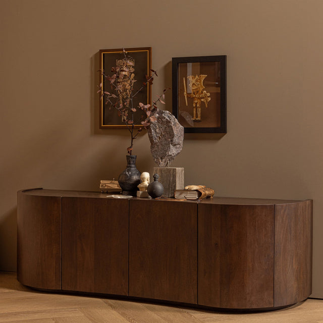 Sense Dressoir 4 Deurs Mango Hout Walnoot van BePureHome – Luxe comfort op maat van PureWonen. Vraag naar de beste prijs.