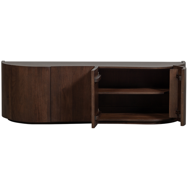 Sense Dressoir 4 Deurs Mango Hout Walnoot van BePureHome – Luxe comfort op maat van PureWonen. Vraag naar de beste prijs.