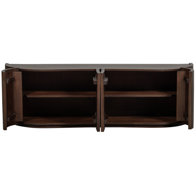 Sense Dressoir 4 Deurs Mango Hout Walnoot van BePureHome – Luxe comfort op maat van PureWonen. Vraag naar de beste prijs.