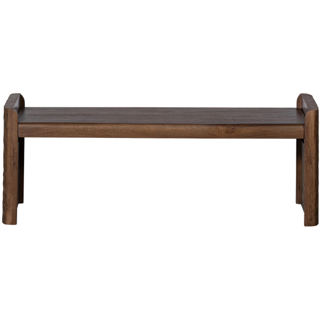 Prop Bankje Met Bewerkte Poot Hout Warm Bruin van BePureHome – Luxe comfort op maat van PureWonen. Vraag naar de beste prijs.