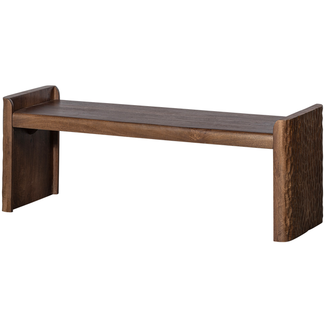 Prop Bankje Met Bewerkte Poot Hout Warm Bruin van BePureHome – Luxe comfort op maat van PureWonen. Vraag naar de beste prijs.