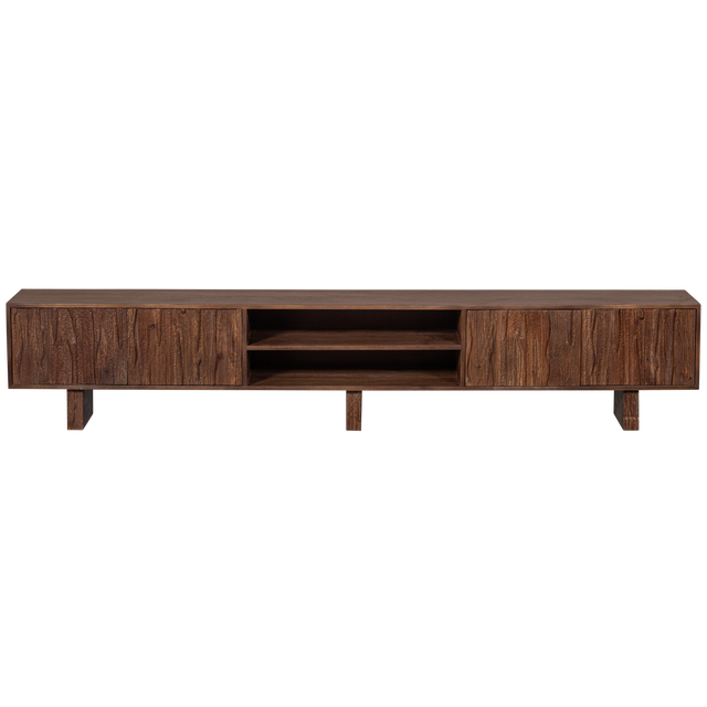 Lavish Tv Meubel Met Bewerkte Deuren Hout Warm Bruin van BePureHome – Luxe comfort op maat van PureWonen. Vraag naar de beste prijs.