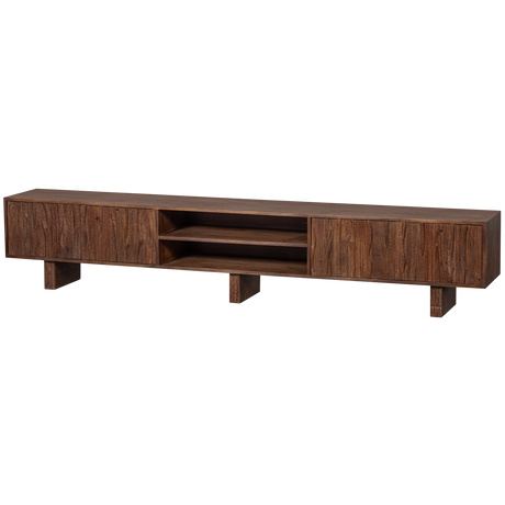 Lavish Tv Meubel Met Bewerkte Deuren Hout Warm Bruin van BePureHome – Luxe comfort op maat van PureWonen. Vraag naar de beste prijs.