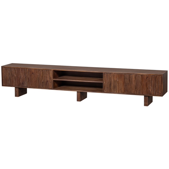 Lavish Tv Meubel Met Bewerkte Deuren Hout Warm Bruin van BePureHome – Luxe comfort op maat van PureWonen. Vraag naar de beste prijs.