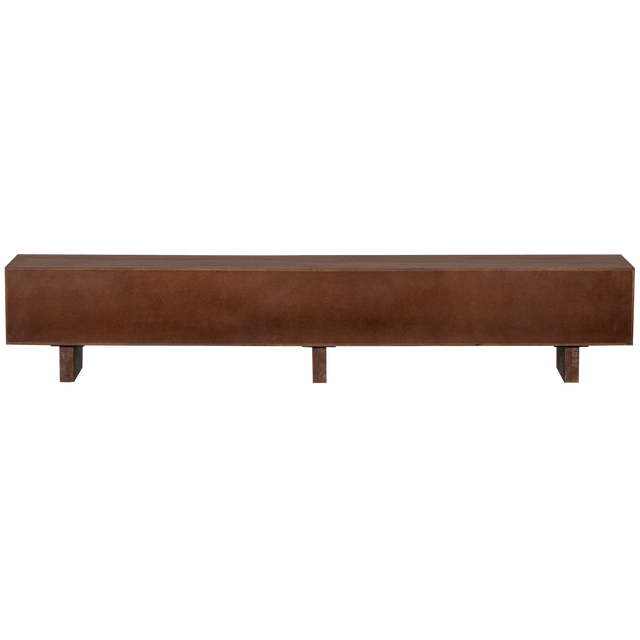 Lavish Tv Meubel Met Bewerkte Deuren Hout Warm Bruin van BePureHome – Luxe comfort op maat van PureWonen. Vraag naar de beste prijs.