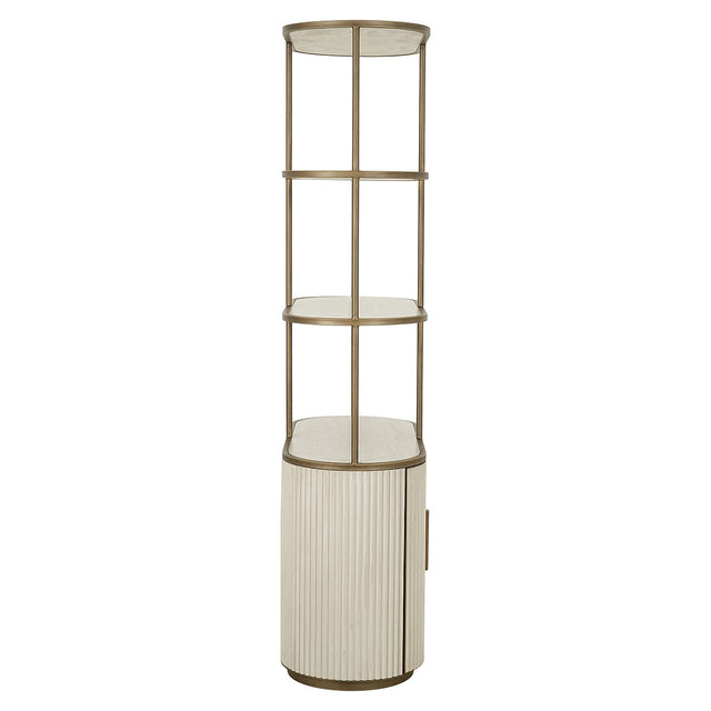 Wandkast Tivoli 2-deurs 3 open planken (White)