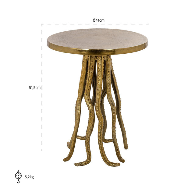 Bijzettafel Macey (Gold) van Richmond Interiors – Luxe comfort op maat van PureWonen. Vraag naar de beste prijs.