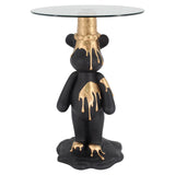Bijzettafel Ice Bear (Black/gold) van Richmond Interiors – Luxe comfort op maat van PureWonen. Vraag naar de beste prijs.