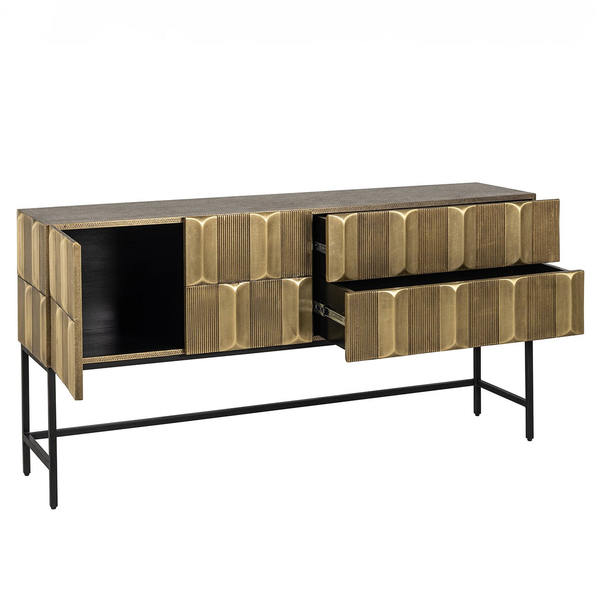 Dressoir Jaxx (Black/gold)