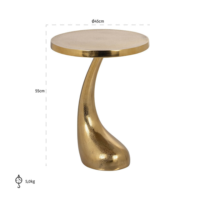 Bijzettafel Dolphin (Gold) van Richmond Interiors – Luxe comfort op maat van PureWonen. Vraag naar de beste prijs.