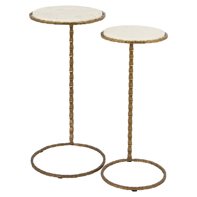 Bijzettafel Scofield set van 2 (Gold) van Richmond Interiors – Luxe comfort op maat van PureWonen. Vraag naar de beste prijs.