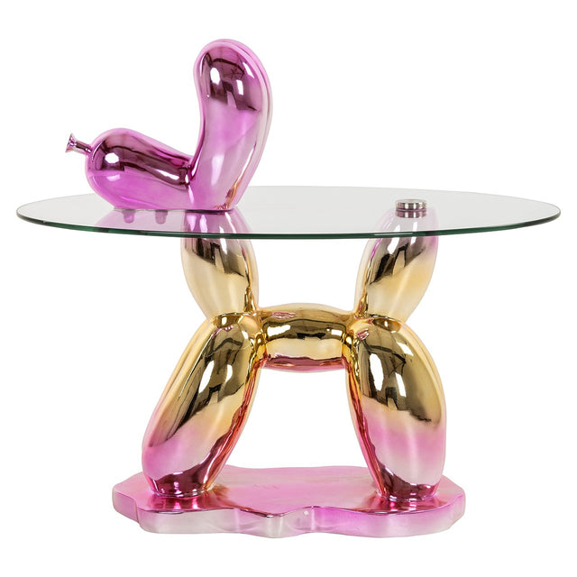 Bijzettafel Usha met glas (Pink) van Richmond Interiors – Luxe comfort op maat van PureWonen. Vraag naar de beste prijs.