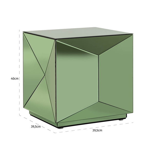 Bijzettafel Shifra spiegel groen (Green) van Richmond Interiors – Luxe comfort op maat van PureWonen. Vraag naar de beste prijs.