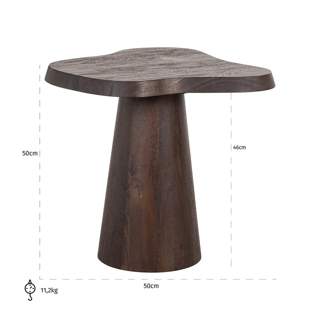 Bijzettafel Odile (Dark brown) van Richmond Interiors – Luxe comfort op maat van PureWonen. Vraag naar de beste prijs.