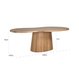 Eettafel Riva 230 (Natural oak)