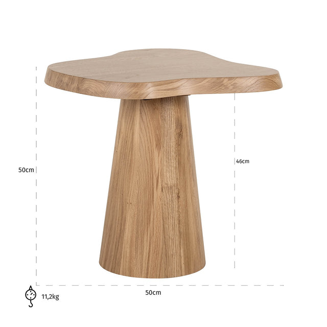 Bijzettafel Riva (Natural oak) van Richmond Interiors – Luxe comfort op maat van PureWonen. Vraag naar de beste prijs.