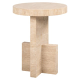 Bijzettafel Biltmore Italian Travertine (Beige)