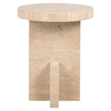 Bijzettafel Biltmore Italian Travertine (Beige)