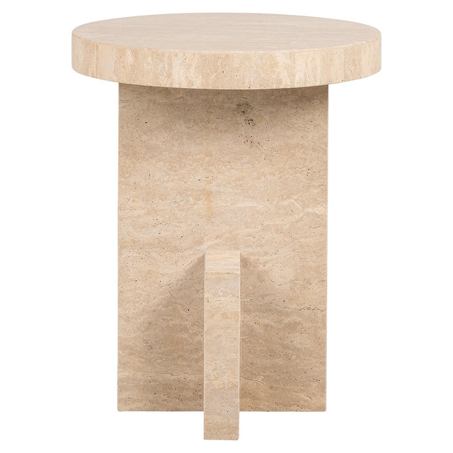 Bijzettafel Biltmore Italian Travertine (Beige)