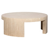 Salontafel rond Biltmore Italian beige Travertine (Beige)