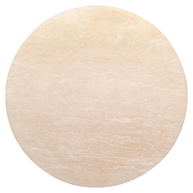 Ronde eettafel Renaissance beige Travertine (Beige)