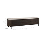 Tv-dressoir Ritz 2-deurs 1-la (Brown)