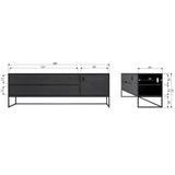 Silas Tv Meubel 180 Cm Essen Blacknight [Fsc]