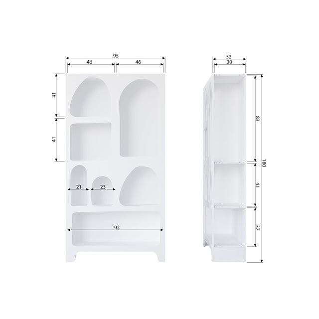 Caz Vakkenkast Breed Wit [Fsc] van WOOOD – Luxe comfort op maat van PureWonen. Vraag naar de beste prijs.