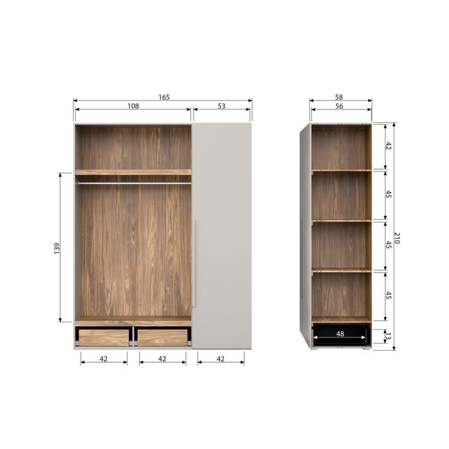 Rens 3 Drs Hang/Legkast Greep Lang Noten/Kiezelgrijs [Fsc] van WOOOD – Luxe comfort op maat van PureWonen. Vraag naar de beste prijs.