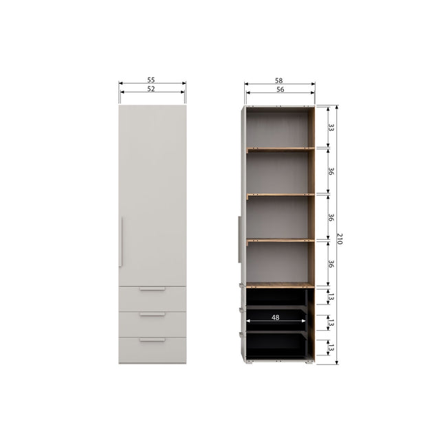 Rens 1 Drs Legkast Greep Lang Noten/Kiezelgrijs [Fsc] van WOOOD – Luxe comfort op maat van PureWonen. Vraag naar de beste prijs.