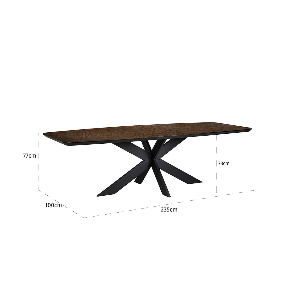 Eettafel Bonvoy brown 235 (Brown)