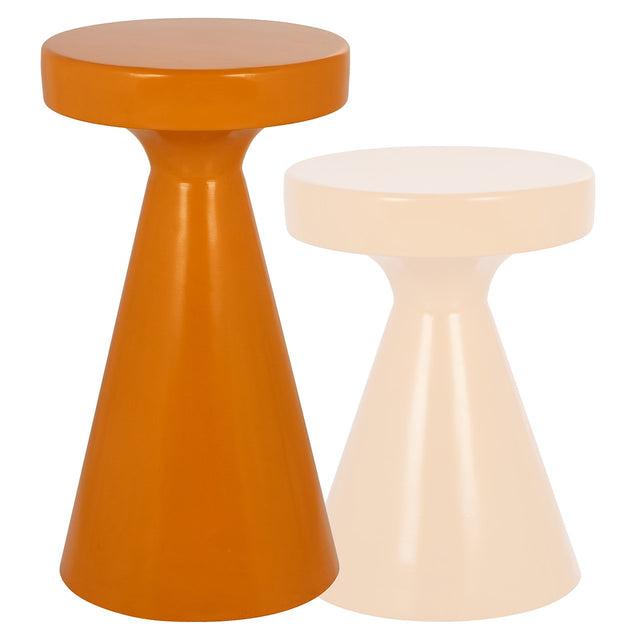 Bijzettafel Kimble donker oranje groot 30Ø van Richmond Interiors – Luxe comfort op maat van PureWonen. Vraag naar de beste prijs.