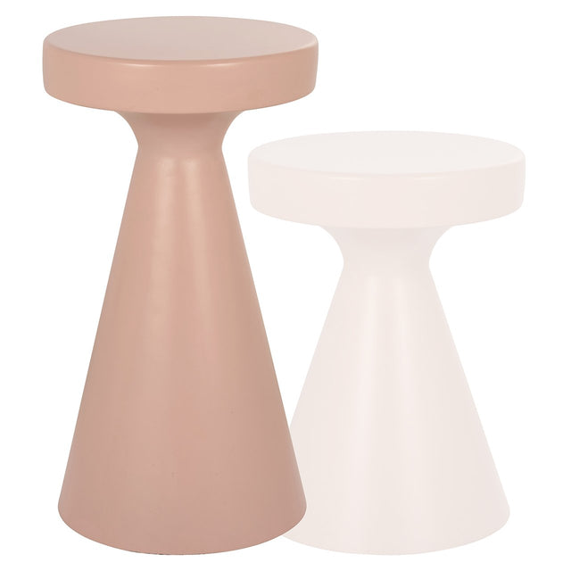Bijzettafel Kimble roze groot 30Ø (Pink) van Richmond Interiors – Luxe comfort op maat van PureWonen. Vraag naar de beste prijs.