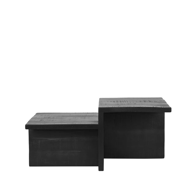 LABEL51 Salontafel Skip - Zwart - Mangohout - 90 cm van LABEL51 – Luxe comfort op maat van PureWonen. Vraag naar de beste prijs.