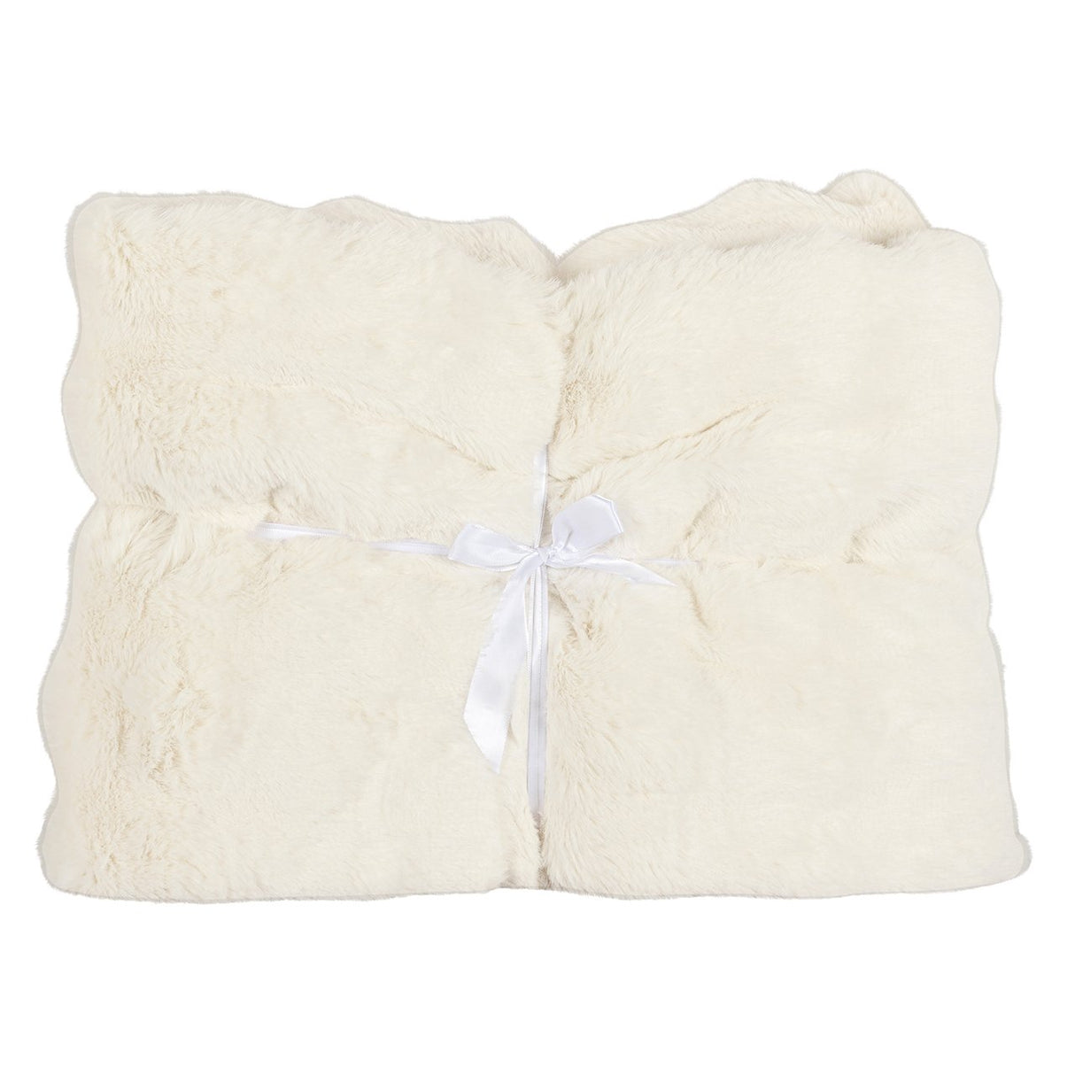 Furry Blanket Nassim (White)