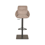 LABEL51 Barkruk Beauty - Taupe - Micro Suede - Gaslift van LABEL51 – Luxe comfort op maat van PureWonen. Vraag naar de beste prijs.