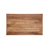 LABEL51 Eetkamertafel Tafelblad Straight Edge - Rough - Mangohout - 120 cm Straight