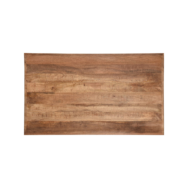 LABEL51 Eetkamertafel Tafelblad Straight Edge - Rough - Mangohout - 120 cm Straight van LABEL51 – Luxe comfort op maat van PureWonen. Vraag naar de beste prijs.