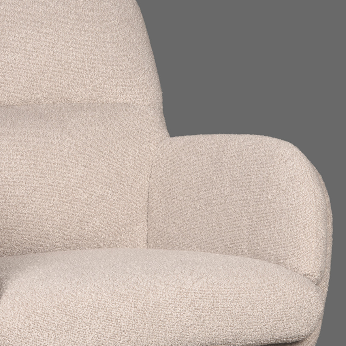 LABEL51 Fauteuil Moss - Naturel - Boucle