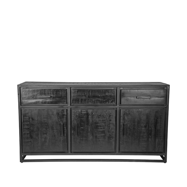 LABEL51 Dressoir Chili - Zwart - Mangohout - Dressoir van LABEL51 – Luxe comfort op maat van PureWonen. Vraag naar de beste prijs.