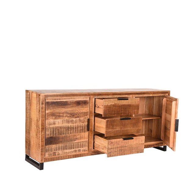 LABEL51 Dressoir Glasgow - Rough - Mangohout - Dressoir van LABEL51 – Luxe comfort op maat van PureWonen. Vraag naar de beste prijs.