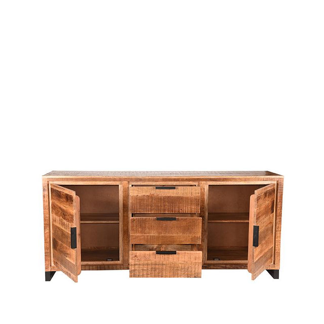 LABEL51 Dressoir Glasgow - Rough - Mangohout - Dressoir van LABEL51 – Luxe comfort op maat van PureWonen. Vraag naar de beste prijs.