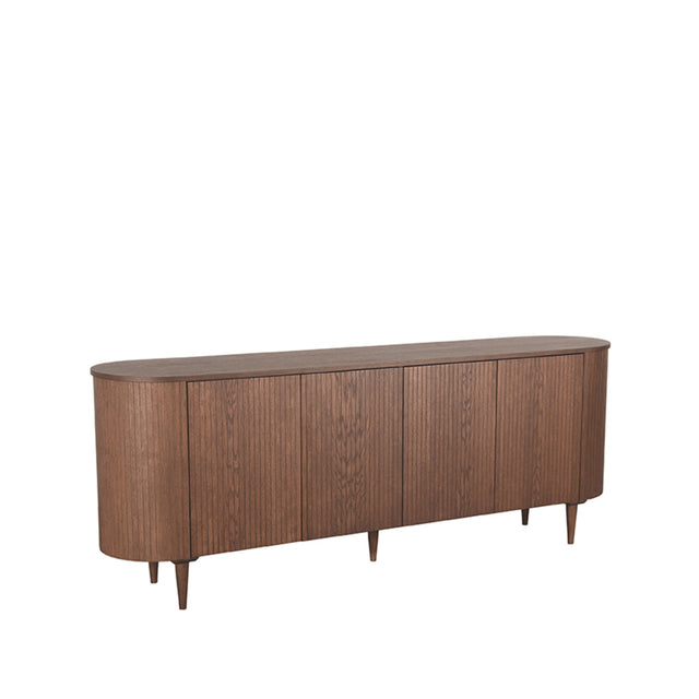 LABEL51 Dressoir Oliva - Walnoot - Eiken - Dressoir 220 cm van LABEL51 – Luxe comfort op maat van PureWonen. Vraag naar de beste prijs.