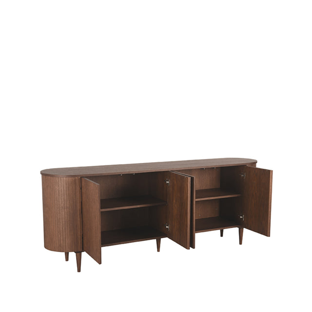 LABEL51 Dressoir Oliva - Walnoot - Eiken - Dressoir 220 cm van LABEL51 – Luxe comfort op maat van PureWonen. Vraag naar de beste prijs.