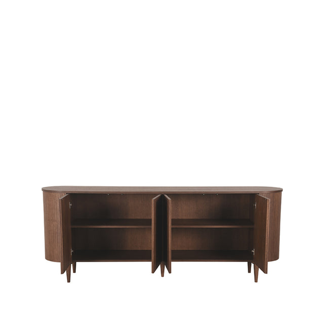 LABEL51 Dressoir Oliva - Walnoot - Eiken - Dressoir 220 cm van LABEL51 – Luxe comfort op maat van PureWonen. Vraag naar de beste prijs.
