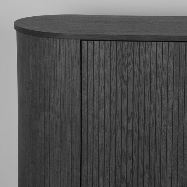 LABEL51 Dressoir Oliva - Zwart - Eiken - Dressoir 220 cm van LABEL51 – Luxe comfort op maat van PureWonen. Vraag naar de beste prijs.